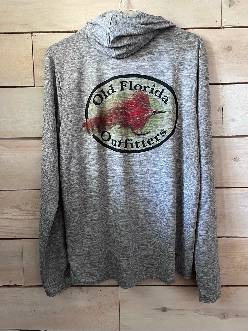 Patagonia Capilene Cool Daily Old Florida Outfitters Grey Hoodie Pullover sz S